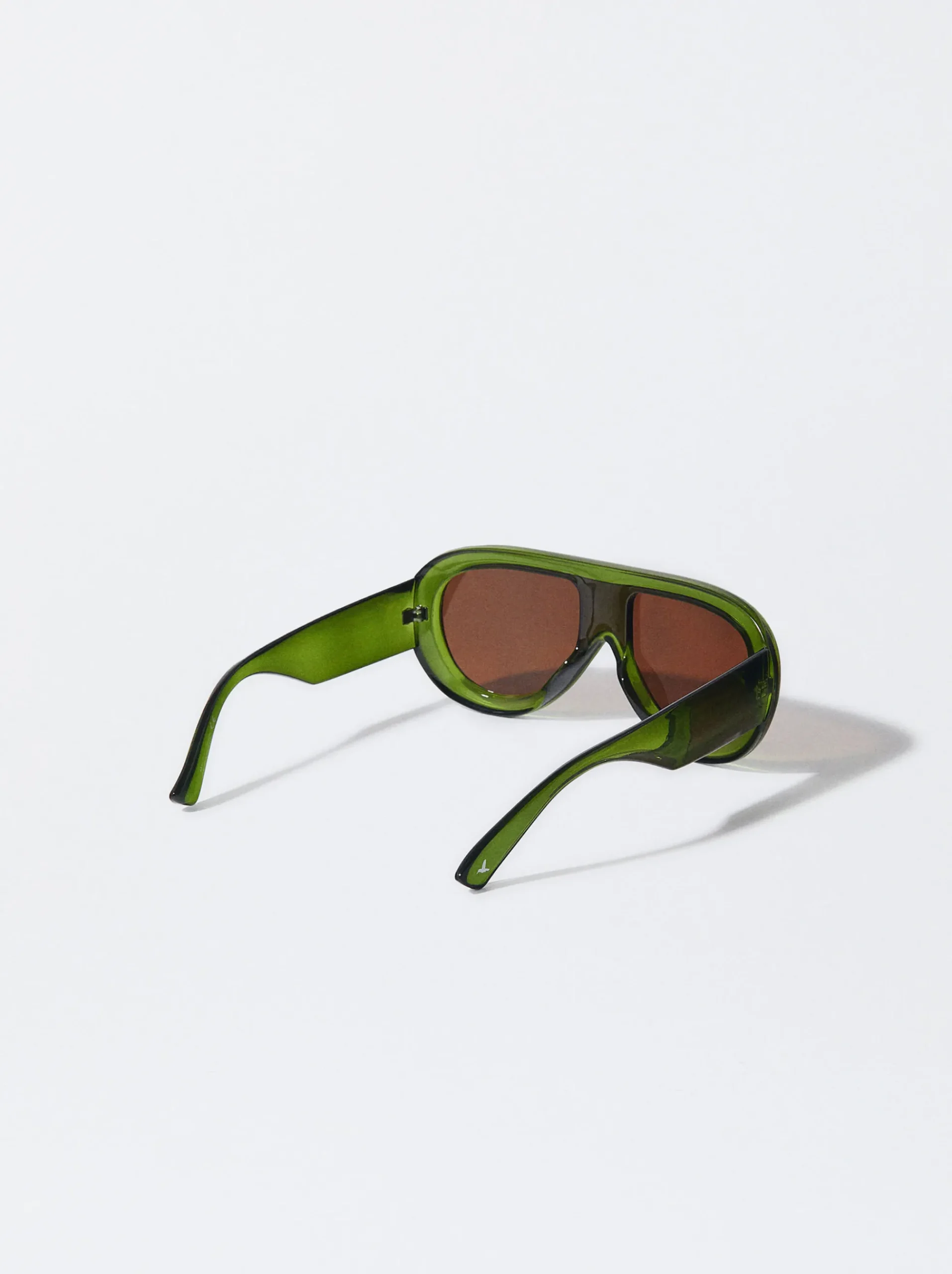 PARFOIS Kunststoff Sonnenbrille|Runde Sonnenbrille>Ovale Sonnenbrille Grün