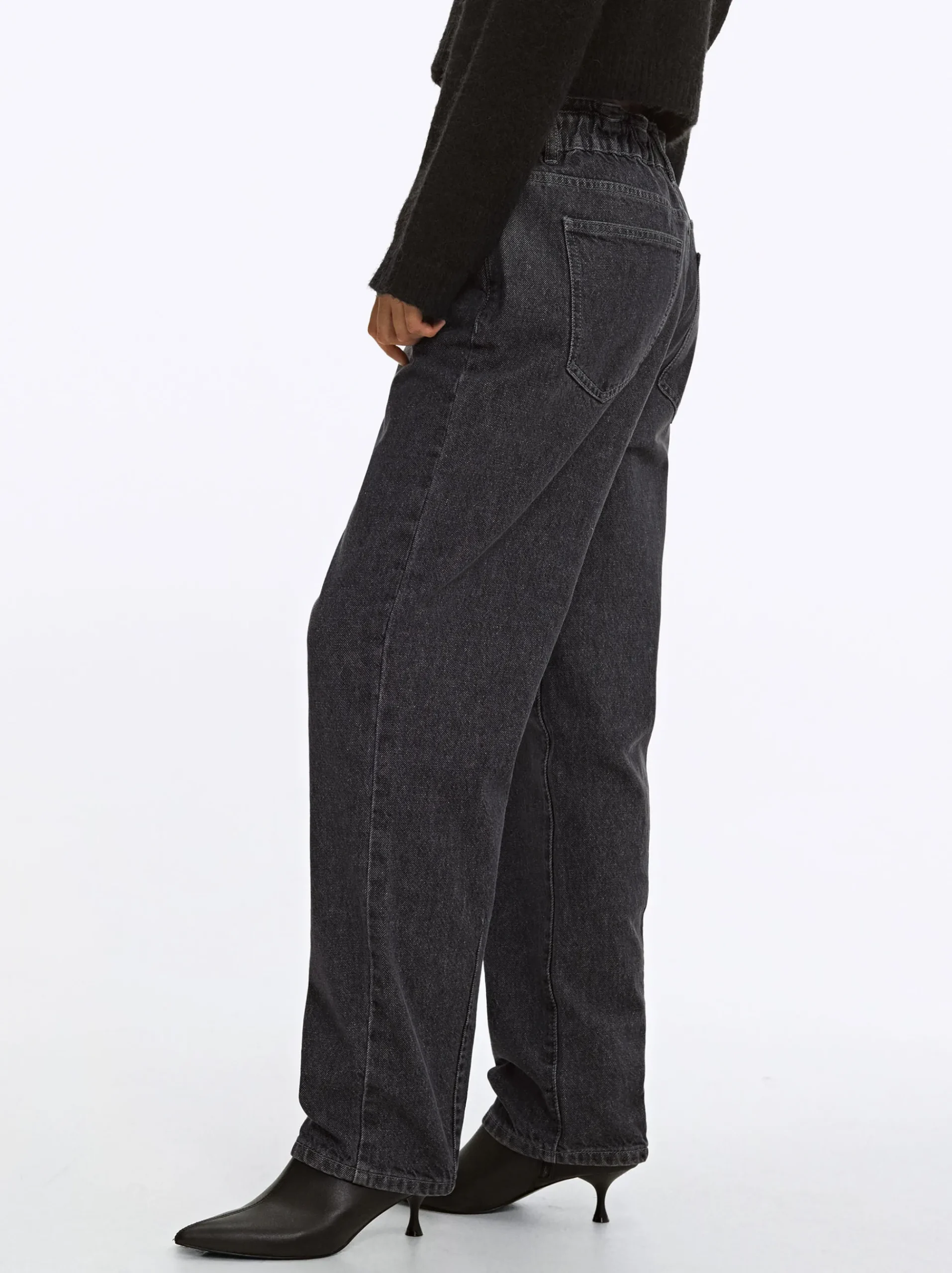 PARFOIS Strick|Pullover Und Jacke>Paperbag-Jeans Grau