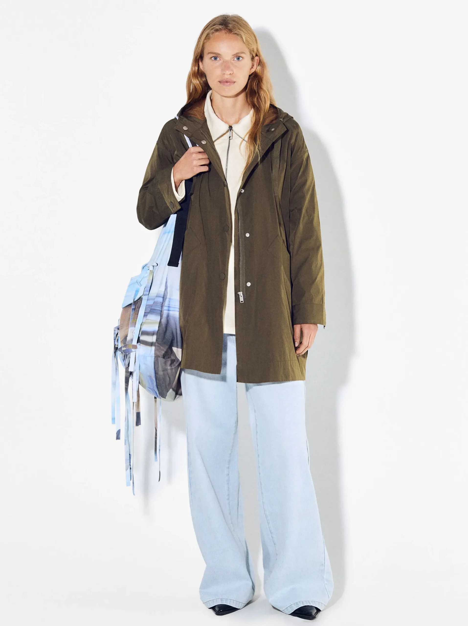 PARFOIS Raffinierter Modeschmuck|Kurze Ohrringe>Parka Mit Taschen Und Kapuzen Khaki