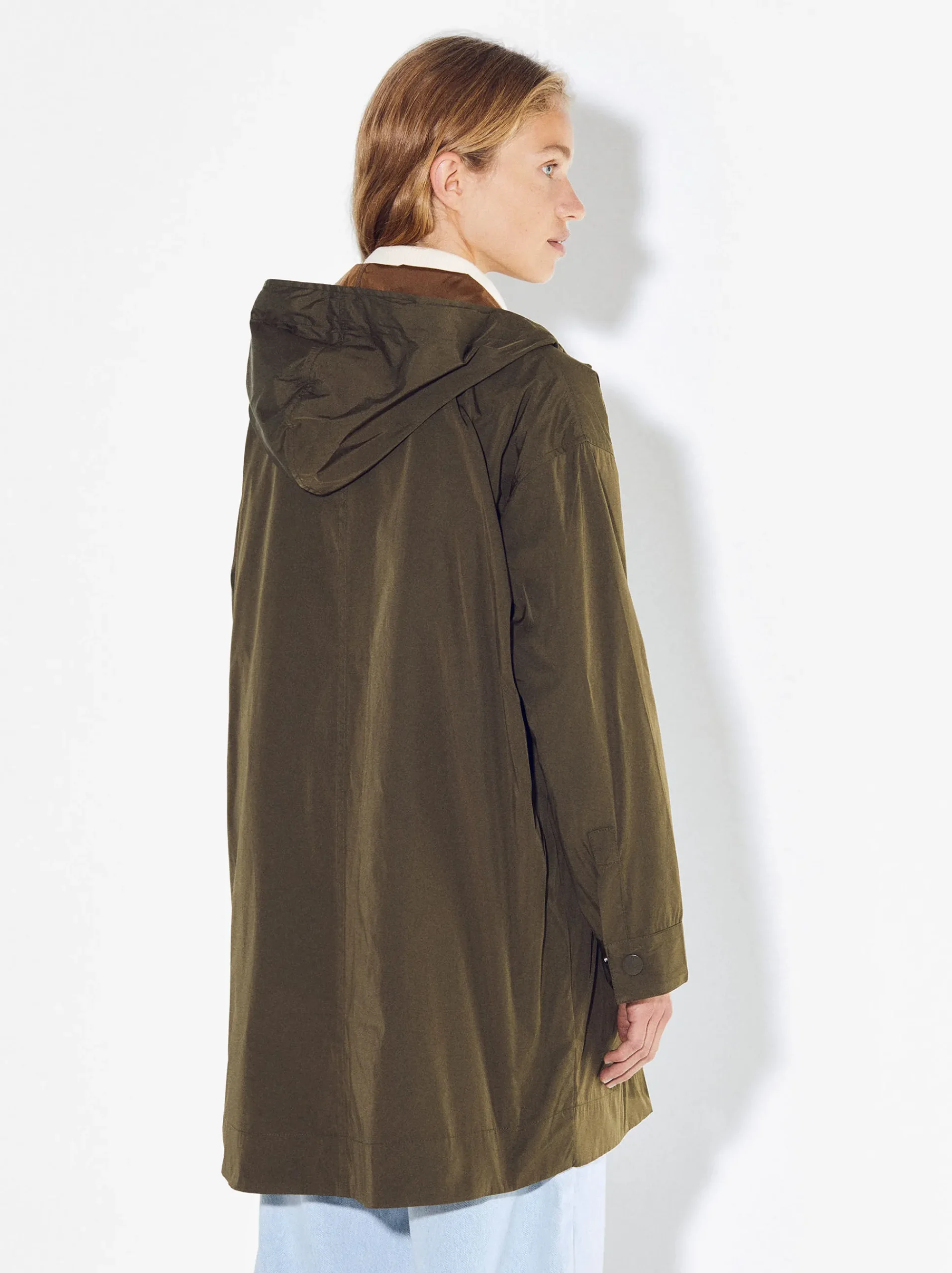 PARFOIS Raffinierter Modeschmuck|Kurze Ohrringe>Parka Mit Taschen Und Kapuzen Khaki