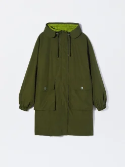 PARFOIS Raffinierter Modeschmuck|Set Ohrringen>Parka Mit Taschen Und Kapuzen Gr&uuml;n