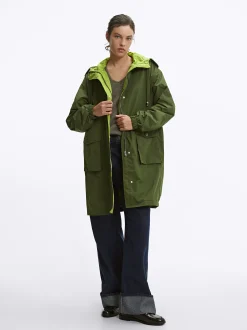 PARFOIS Raffinierter Modeschmuck|Set Ohrringen>Parka Mit Taschen Und Kapuzen Gr&uuml;n