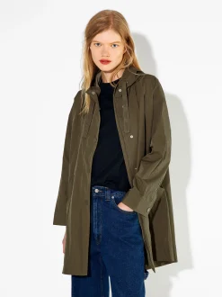 PARFOIS Raffinierter Modeschmuck|Lange Ohrringe>Parka Mit Taschen Und Kapuzen Khaki