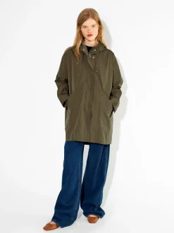 PARFOIS Raffinierter Modeschmuck|Lange Ohrringe>Parka Mit Taschen Und Kapuzen Khaki