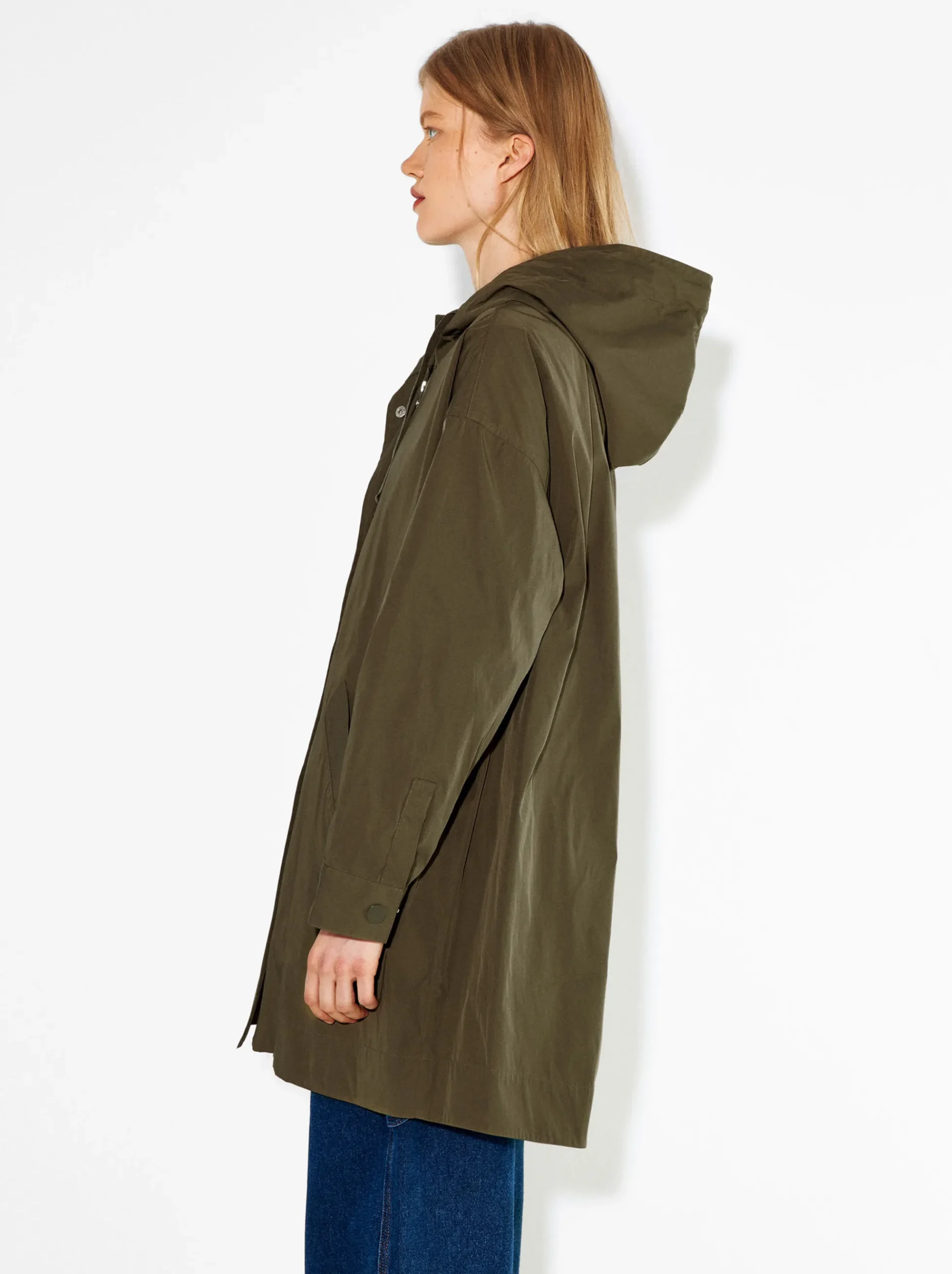 PARFOIS Raffinierter Modeschmuck|Lange Ohrringe>Parka Mit Taschen Und Kapuzen Khaki