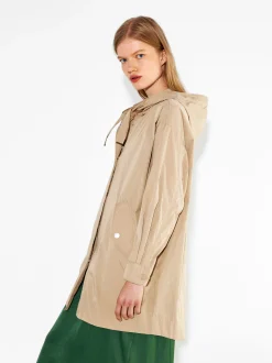 PARFOIS Raffinierter Modeschmuck|Lange Ohrringe>Parka Mit Taschen Und Kapuzen Beige