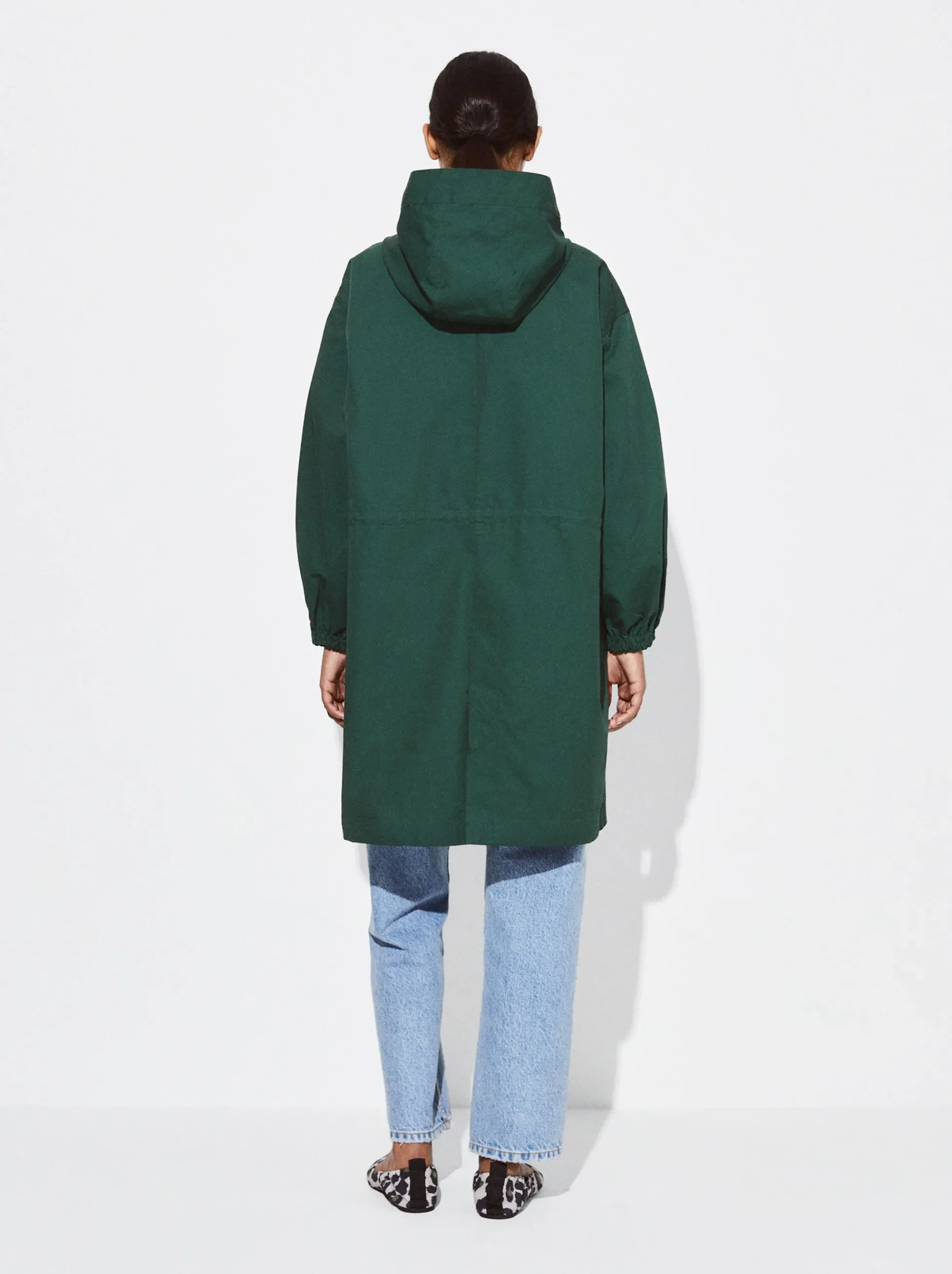 PARFOIS Raffinierter Modeschmuck|Kurze Ohrringe>Parka Mit Taschen Und Kapuzen Grün