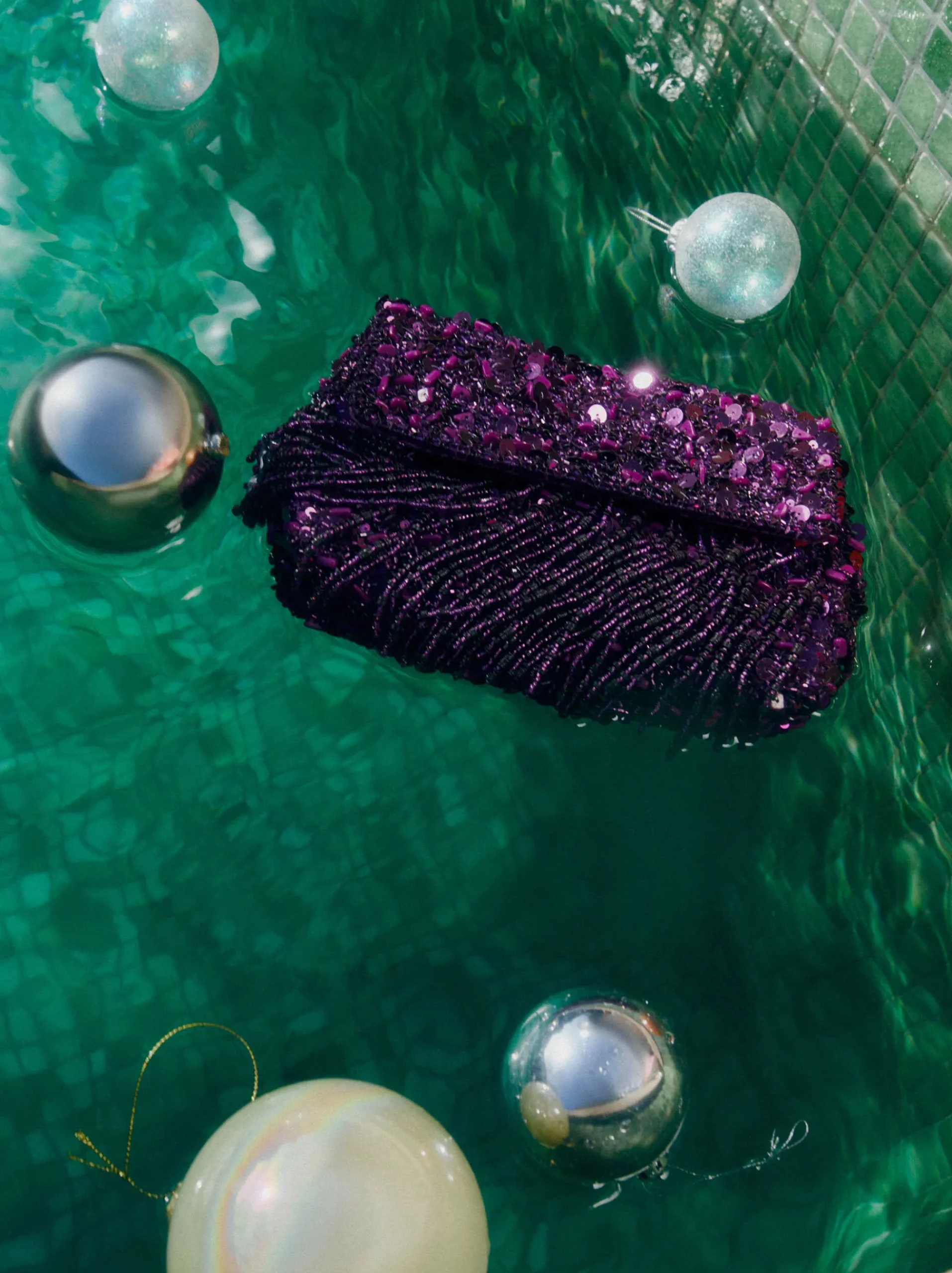 PARFOIS Umhängetaschen|Handtaschen>Party Clutch Mit Perlen Violett