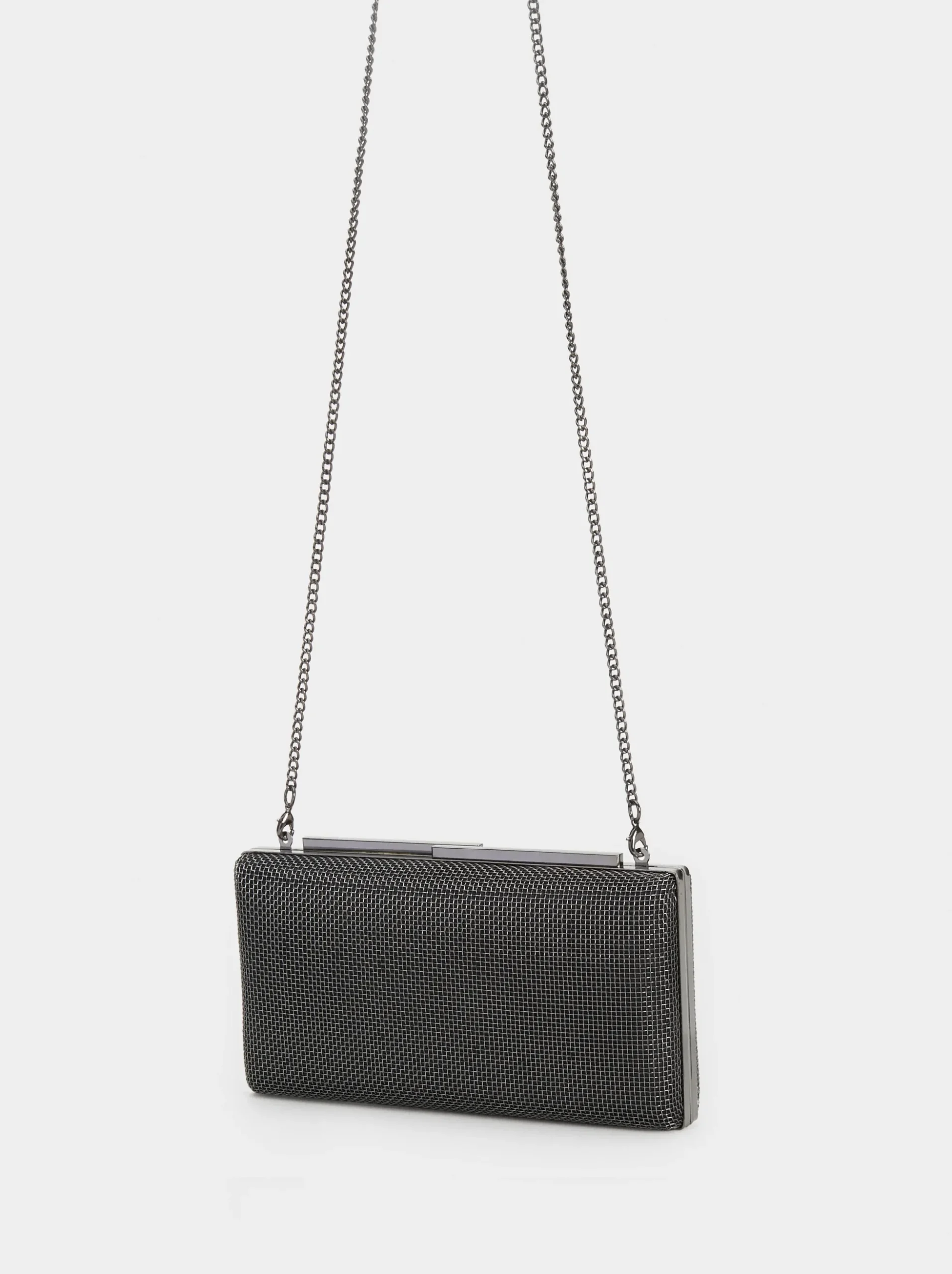 PARFOIS Umhängetaschen|Handtaschen>Party-Clutch Aus Metallischem Netzstoff Schwarz