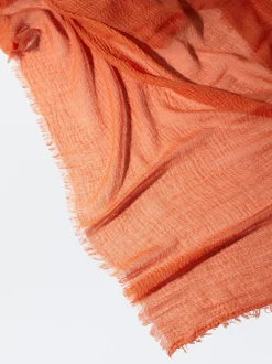 PARFOIS Mützen>Pashmina Mit Ausgefranstem Saum Rot
