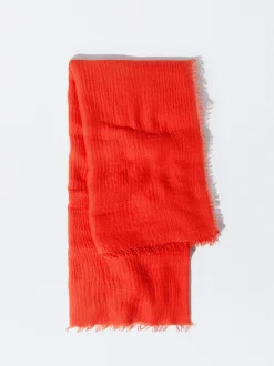PARFOIS Bucket|Winterhüte>Pashmina Mit Ausgefranstem Saum Ziegelrot
