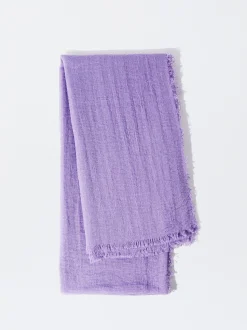 PARFOIS Bucket|Winterhüte>Pashmina Mit Ausgefranstem Saum Lila