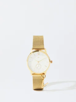 PARFOIS Rosagoldfarbene Uhr>Personalisierte Stahluhr Golden