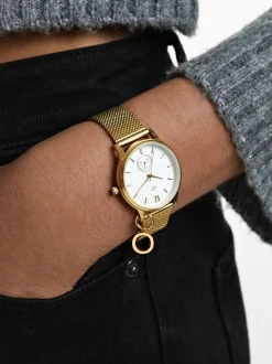 PARFOIS Rosagoldfarbene Uhr>Personalisierte Stahluhr Golden