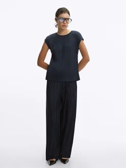 PARFOIS Strick|Pullover Und Jacke>Plissiertes Oberteil Grau