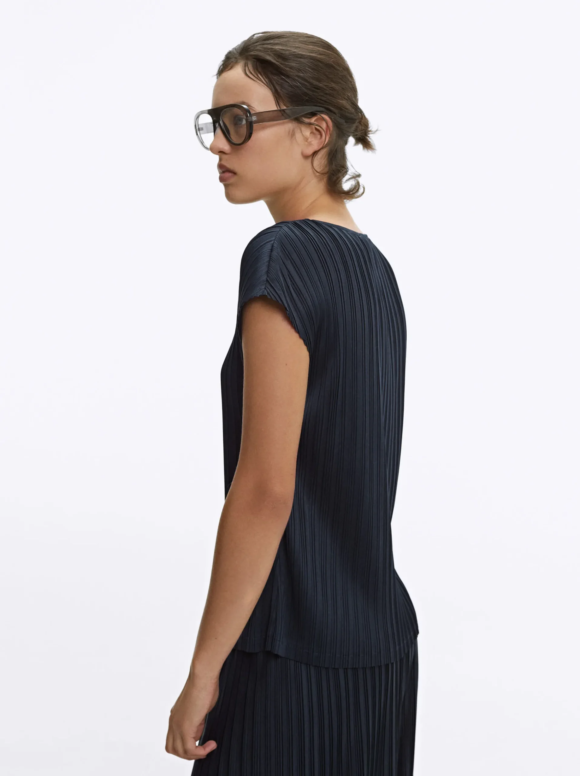 PARFOIS Strick|Pullover Und Jacke>Plissiertes Oberteil Grau