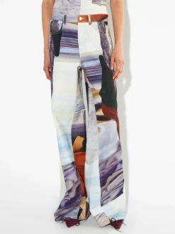 PARFOIS Schultertaschen|Umhängetaschen>Print Jeans Mehrfarbig