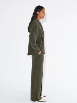 PARFOIS Lange Halsketten>Pullover Aus Modal Mit Kapuze Khaki