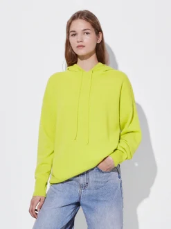 PARFOIS Tops und Shirts>Pullover Mit Kapuze 100% Kaschmir Gelb