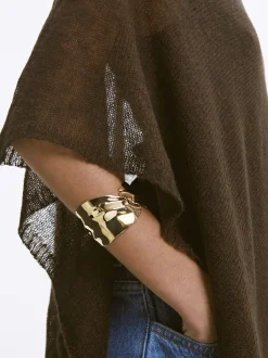 PARFOIS Kurze Halsketten>Pulsera Con Relieve Dorado Golden