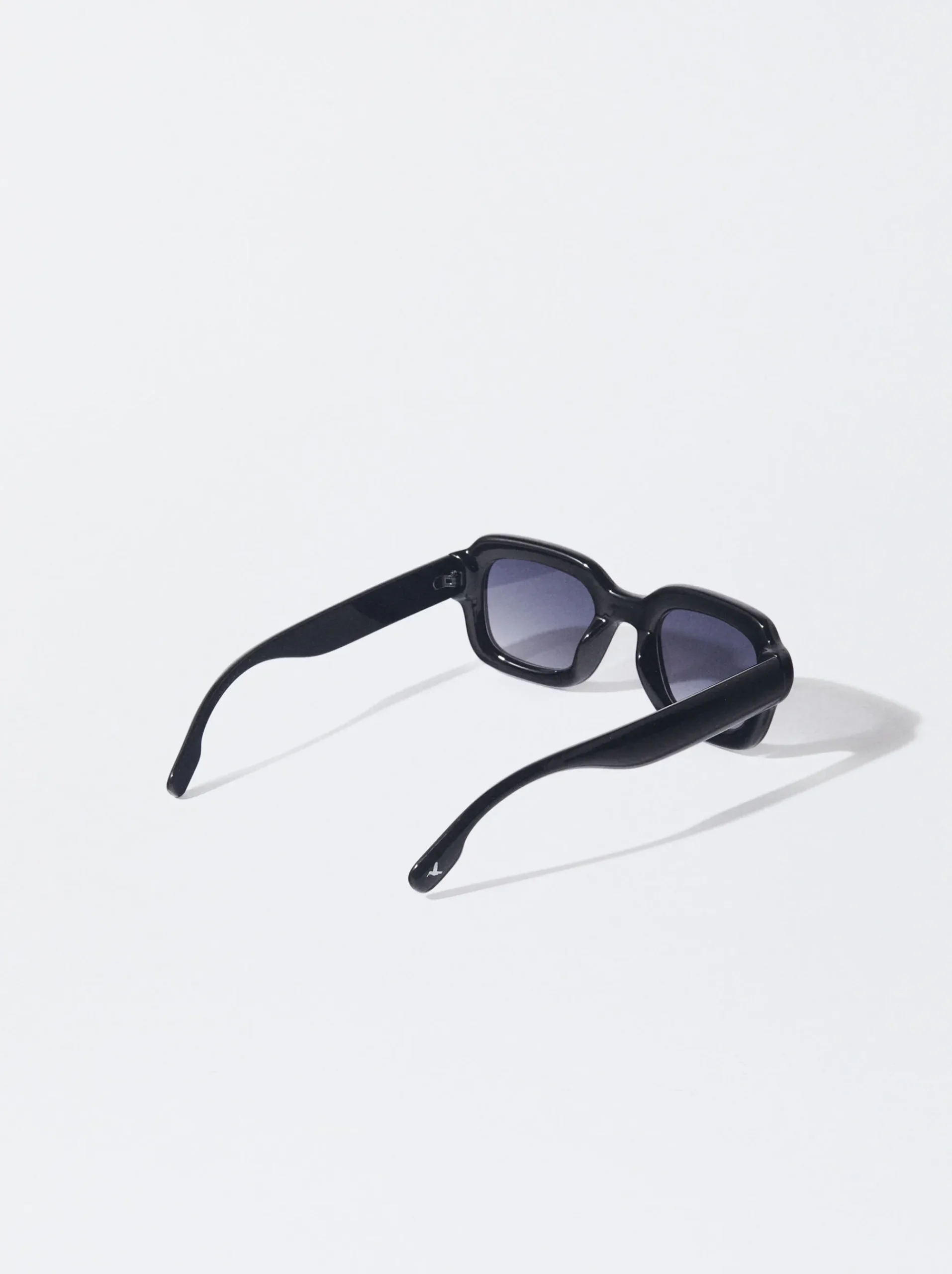 PARFOIS Kunststoff Sonnenbrille|Ovalem Sonnenbrille>Quadratische Sonnenbrille Schwarz