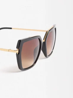 PARFOIS Printed>Quadratische Sonnenbrille Schwarz
