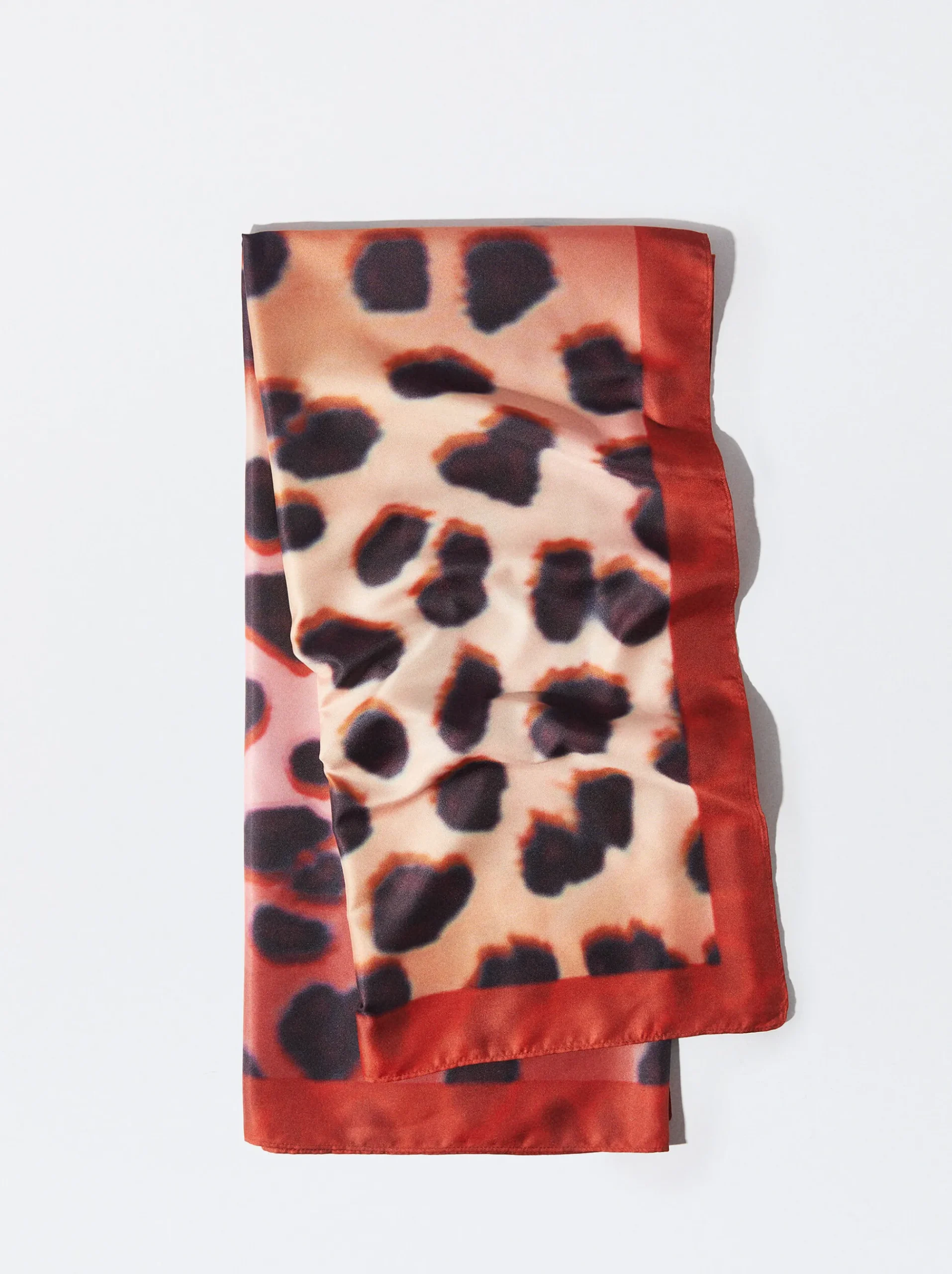 PARFOIS Schals|Schals>Quadratisches Halstuch Mit Print Rot