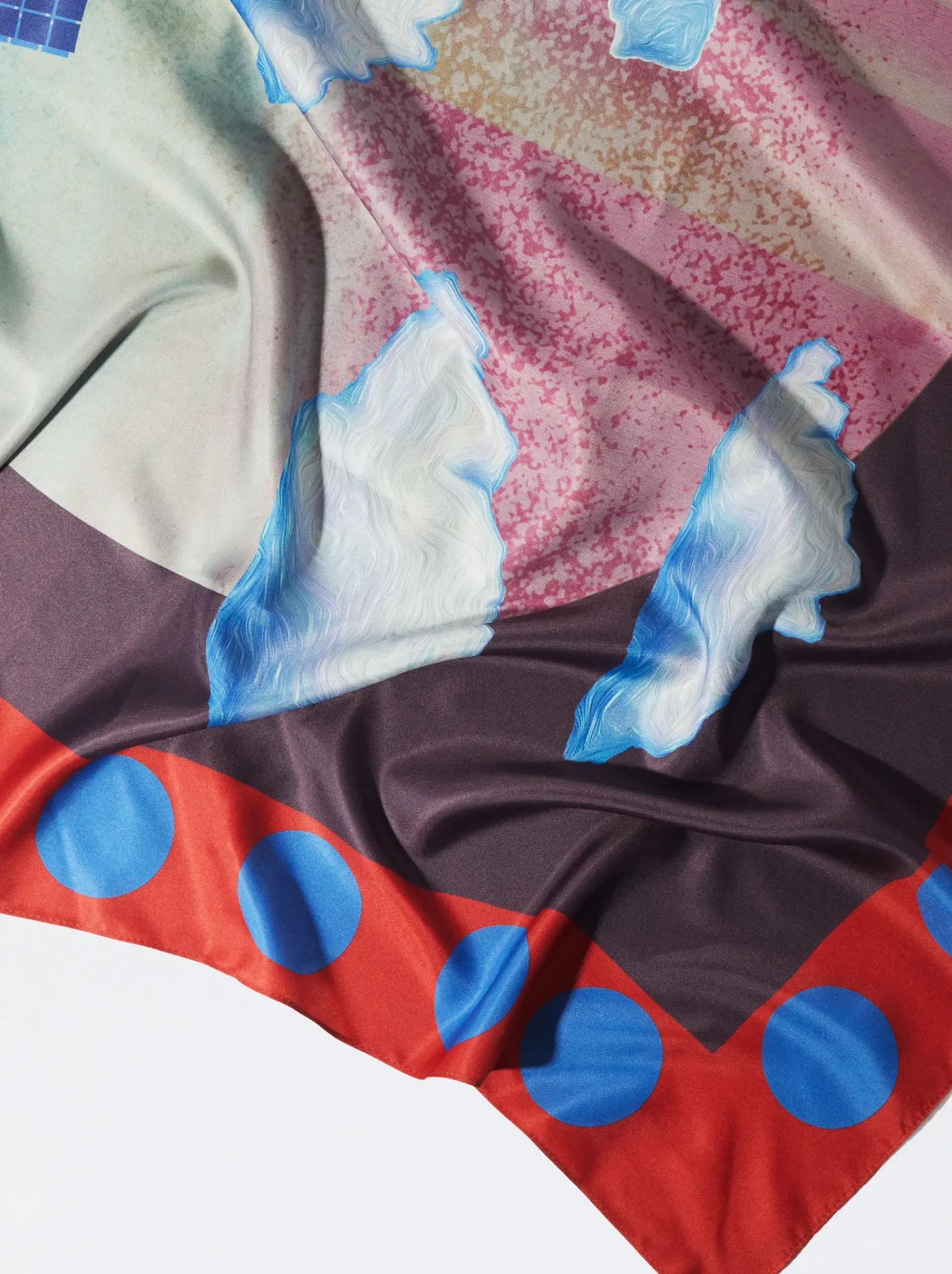 PARFOIS Schals|Schals>Quadratisches Halstuch Mit Print Bordeaux