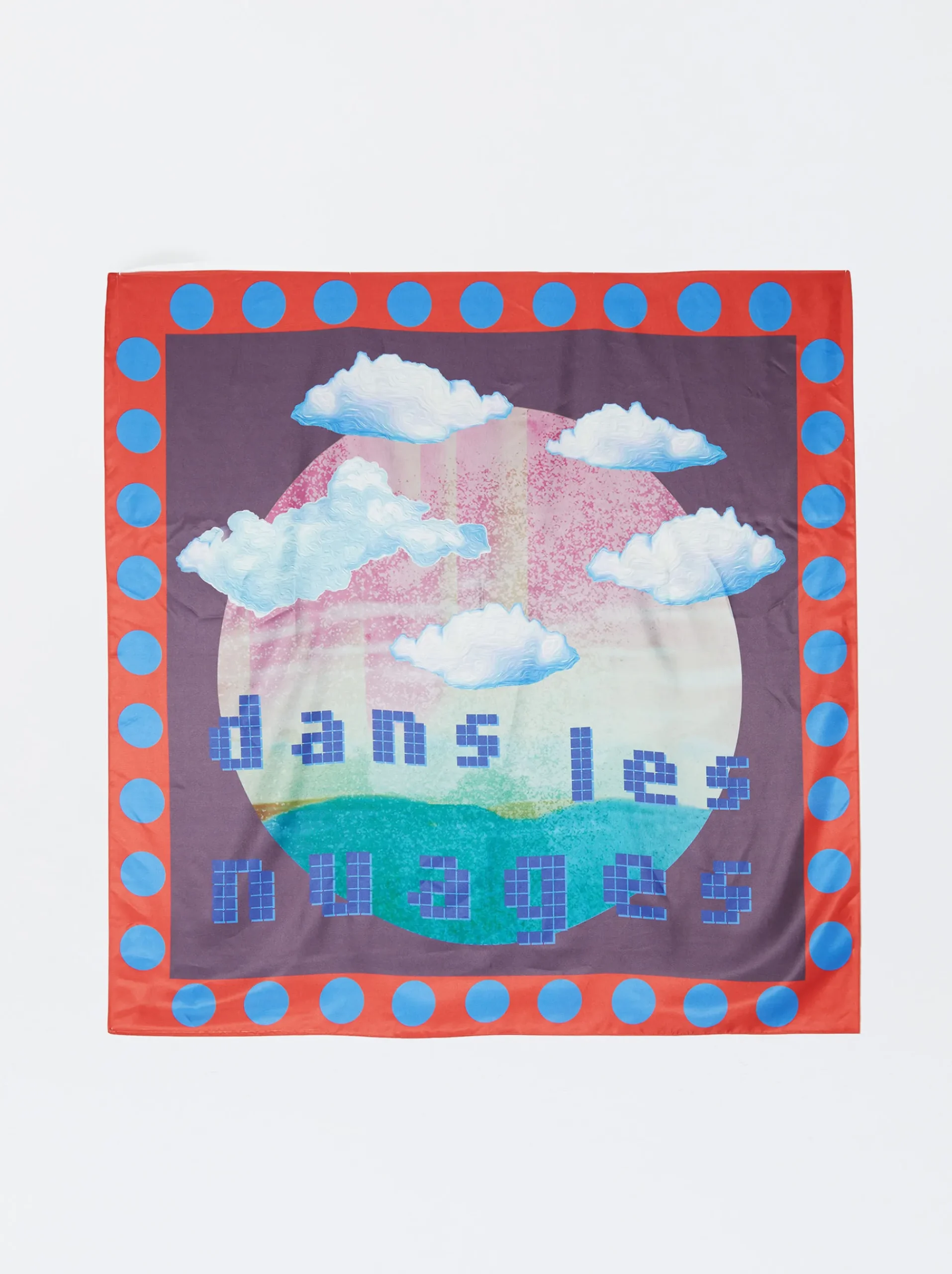 PARFOIS Schals|Schals>Quadratisches Halstuch Mit Print Bordeaux