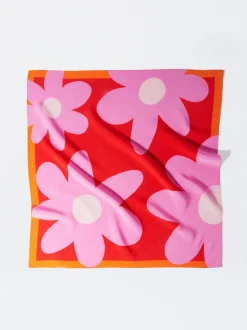 PARFOIS Schals|Schals>Quadratisches Halstuch Mit Print Mehrfarbig