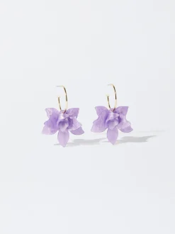 PARFOIS Sportschuhe>Reifenohrringe Mit Blume Violett