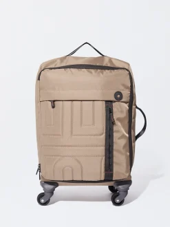 PARFOIS Grosse Taschen|Aktentaschen>Reisetrolley Aus Nylon Braun