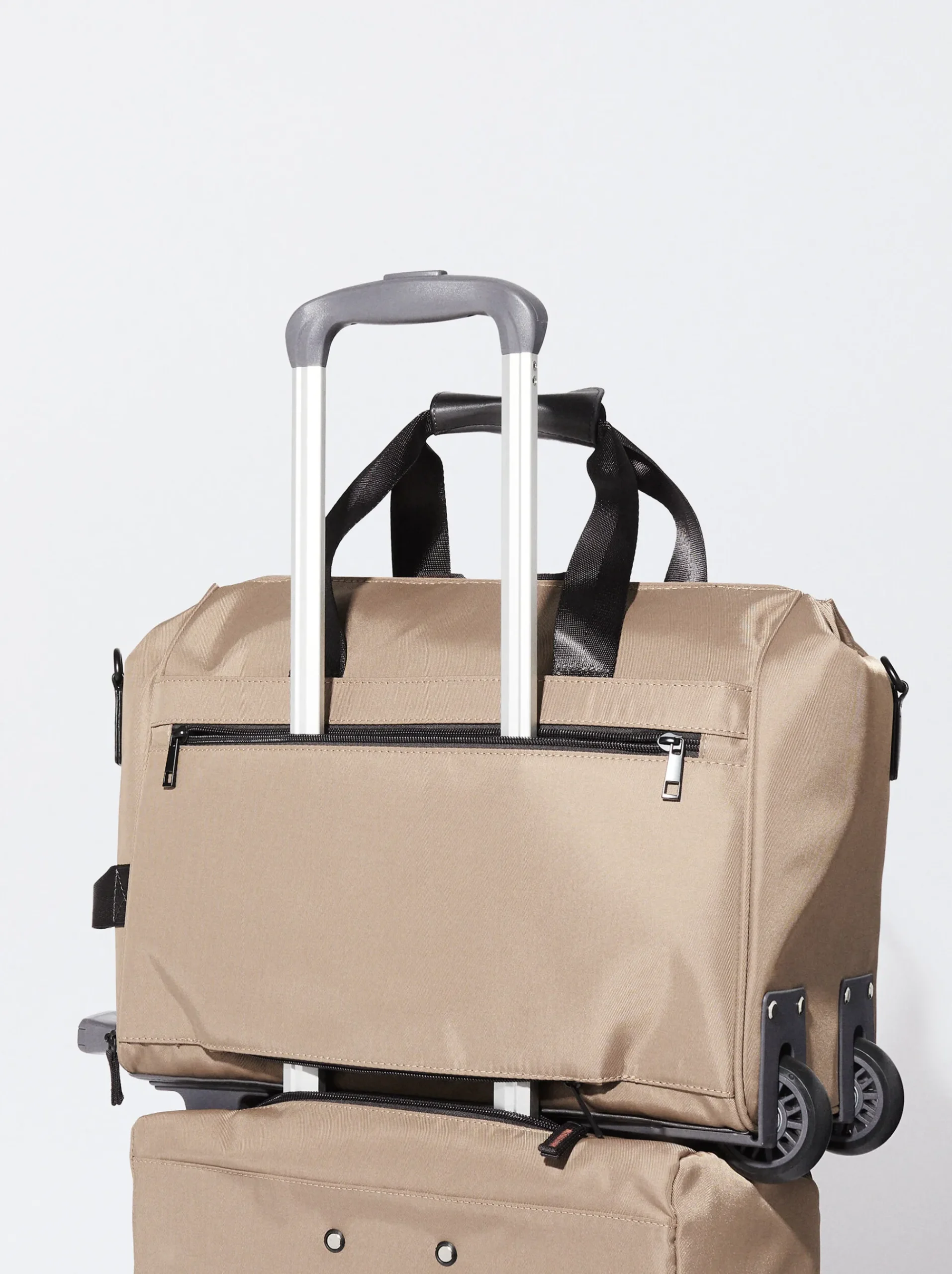 PARFOIS Grosse Taschen|Aktentaschen>Reisetrolley Aus Nylon Braun