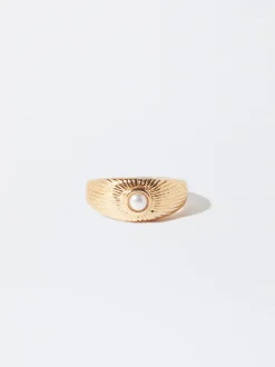 PARFOIS Basics|Hosen>Ring Mit Edelsteinen Gr&uuml;n