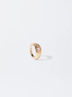 PARFOIS Basics|Hosen>Ring Mit Edelsteinen Gr&uuml;n