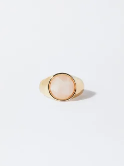 PARFOIS Basics|Hemden>Ring Mit Edelsteinen Rosa