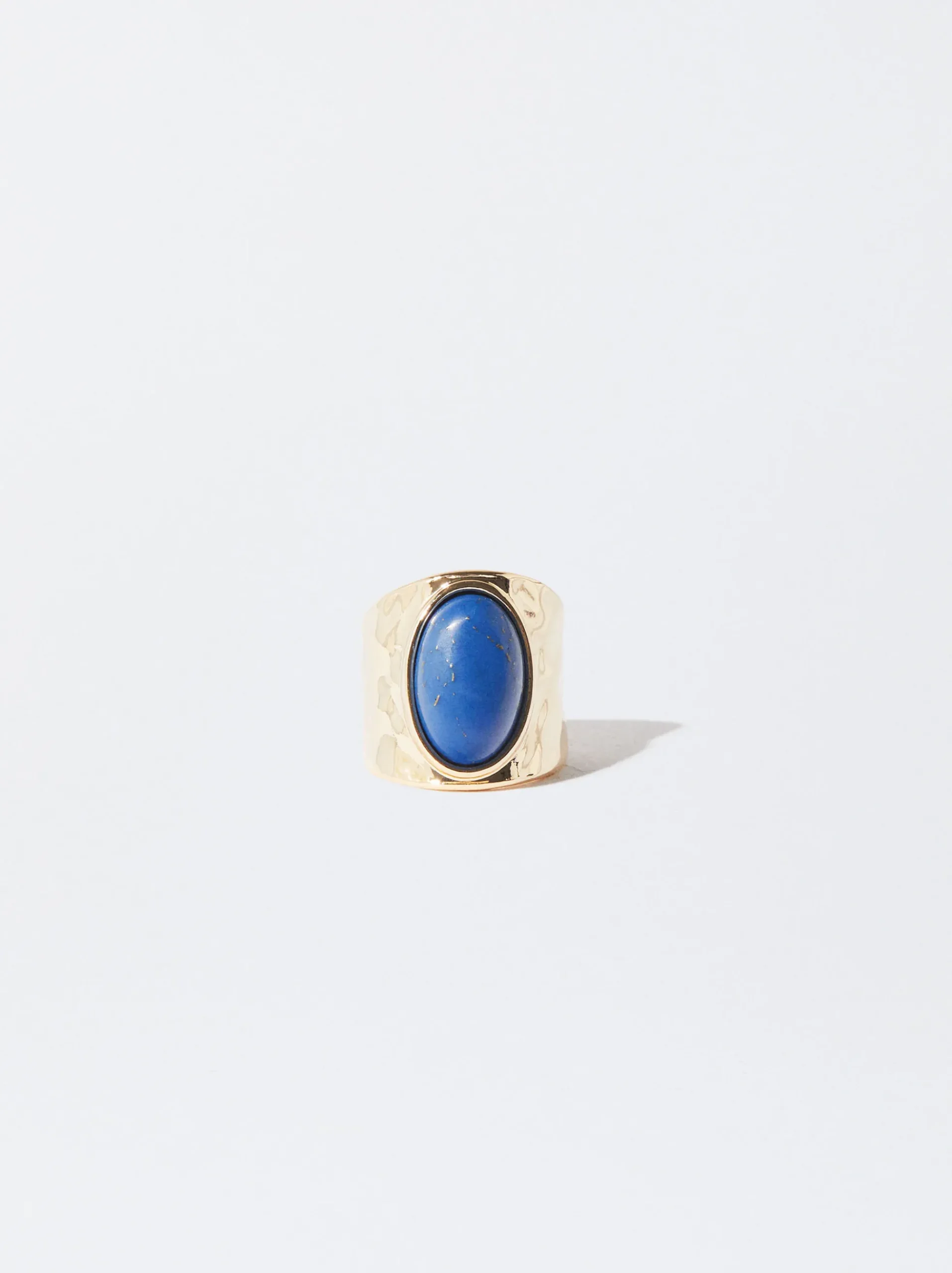 PARFOIS Basics|Strick>Ring Mit Edelsteinen Blau