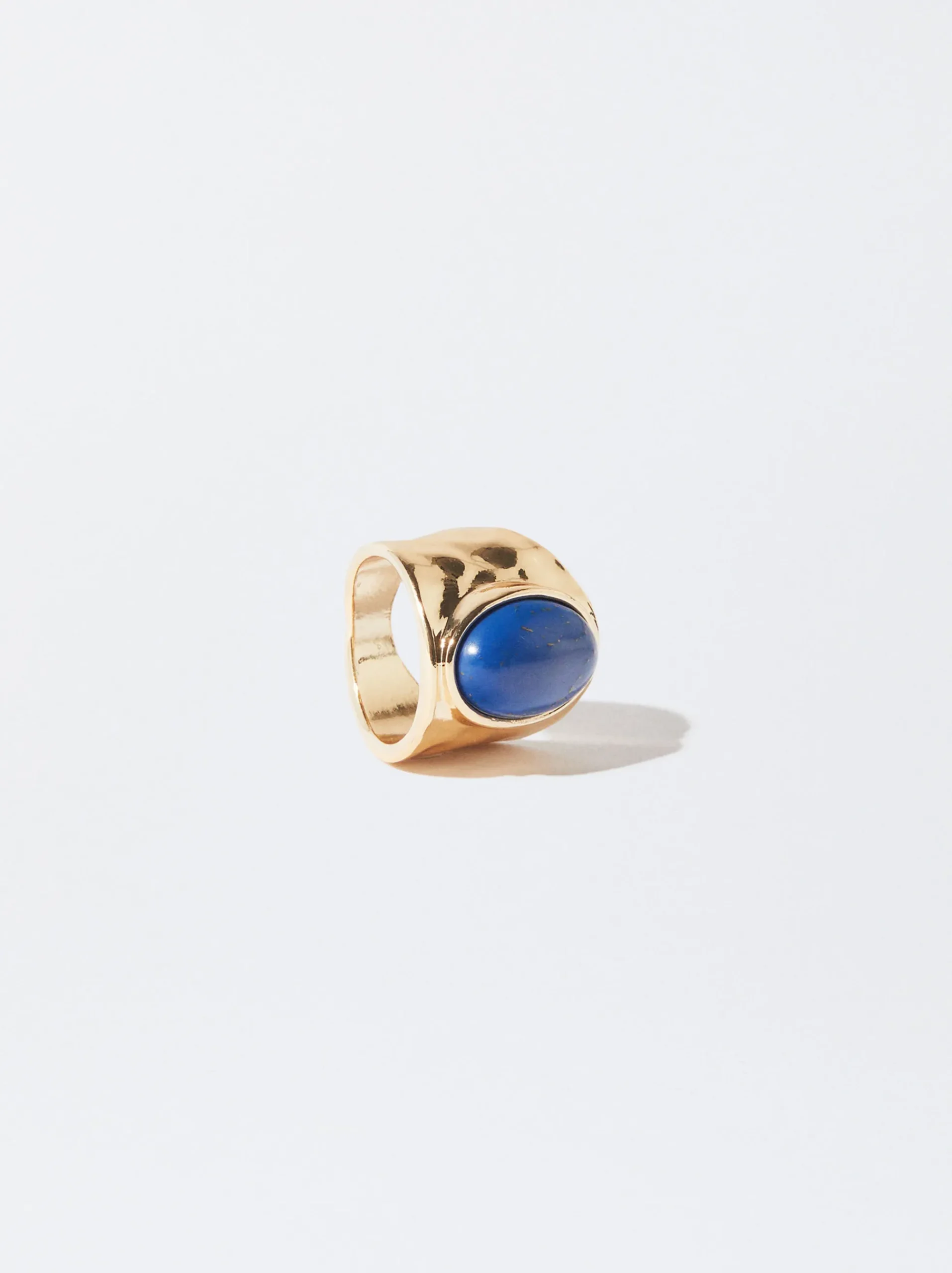 PARFOIS Basics|Strick>Ring Mit Edelsteinen Blau