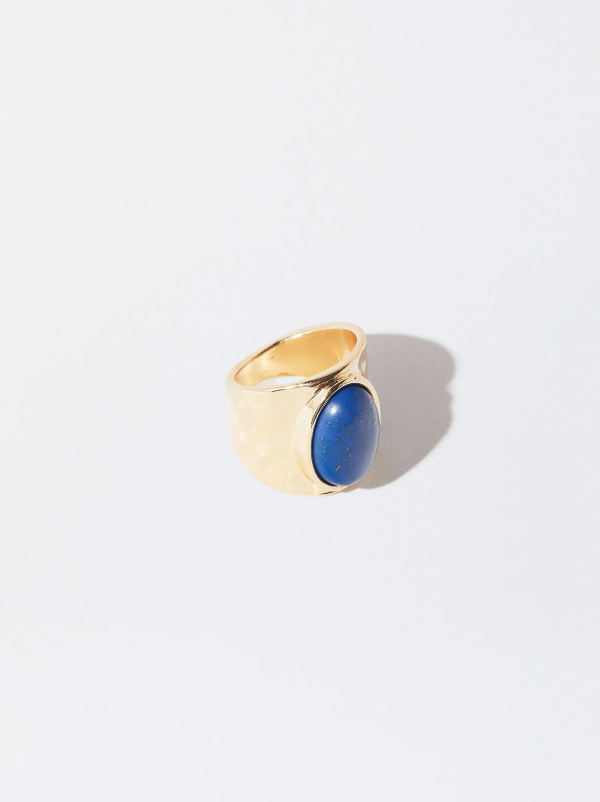 PARFOIS Basics|Strick>Ring Mit Edelsteinen Blau