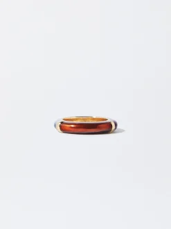 PARFOIS Basics|Strick>Ring Mit Harz Mehrfarbig