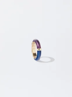PARFOIS Basics|Strick>Ring Mit Harz Mehrfarbig