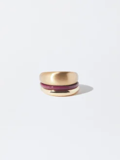 PARFOIS Basics|Hosen>Ring Mit Harz Bordeaux