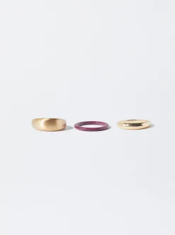 PARFOIS Basics|Hosen>Ring Mit Harz Bordeaux
