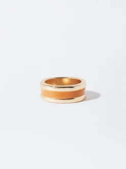PARFOIS Basics|Hosen>Ring Mit Harz Gr&uuml;n