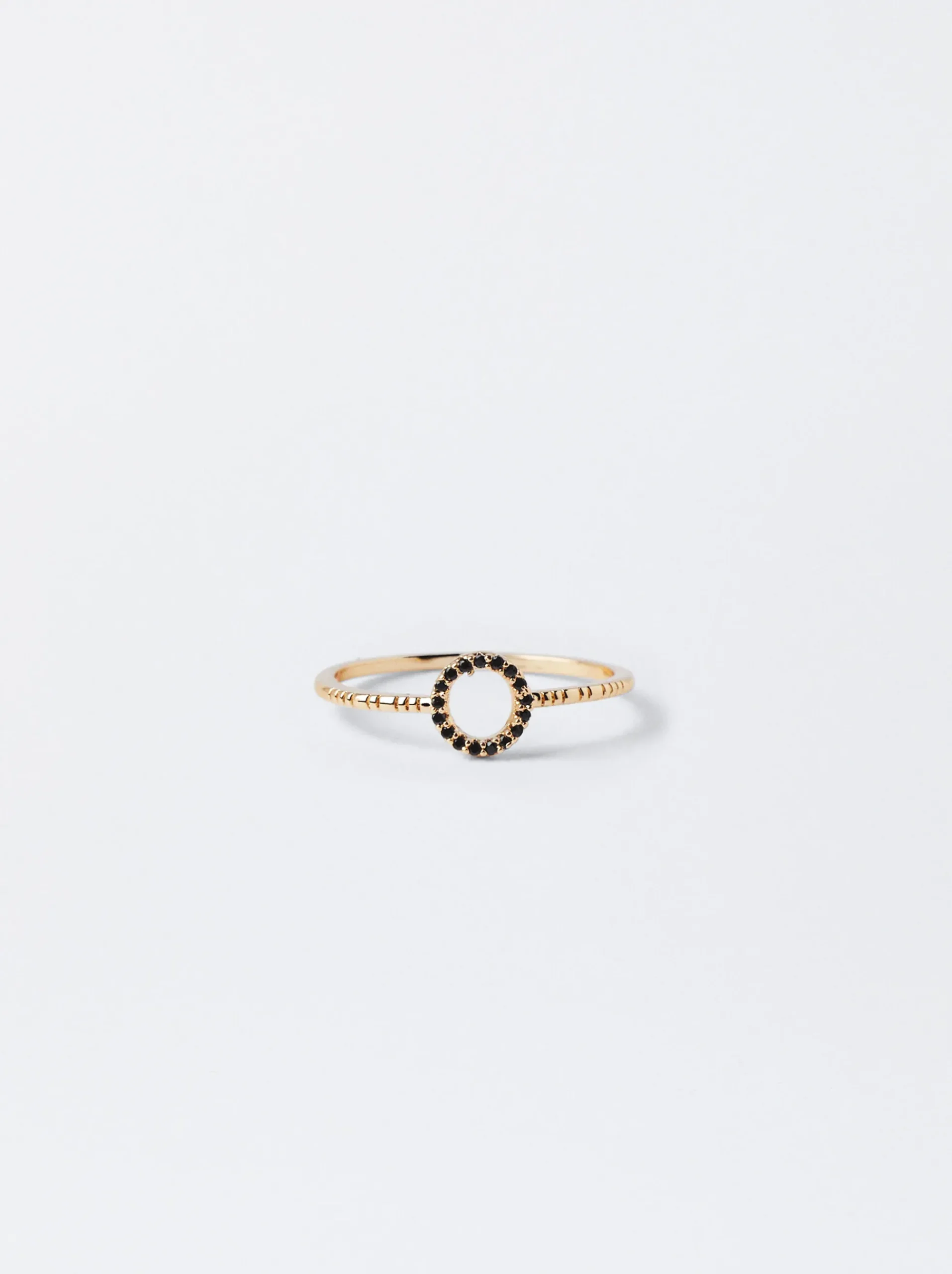 PARFOIS Basics|Strick>Ring Mit Zirkonia Schwarz