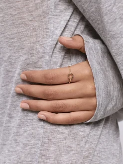 PARFOIS Basics|Strick>Ring Mit Zirkonia Schwarz
