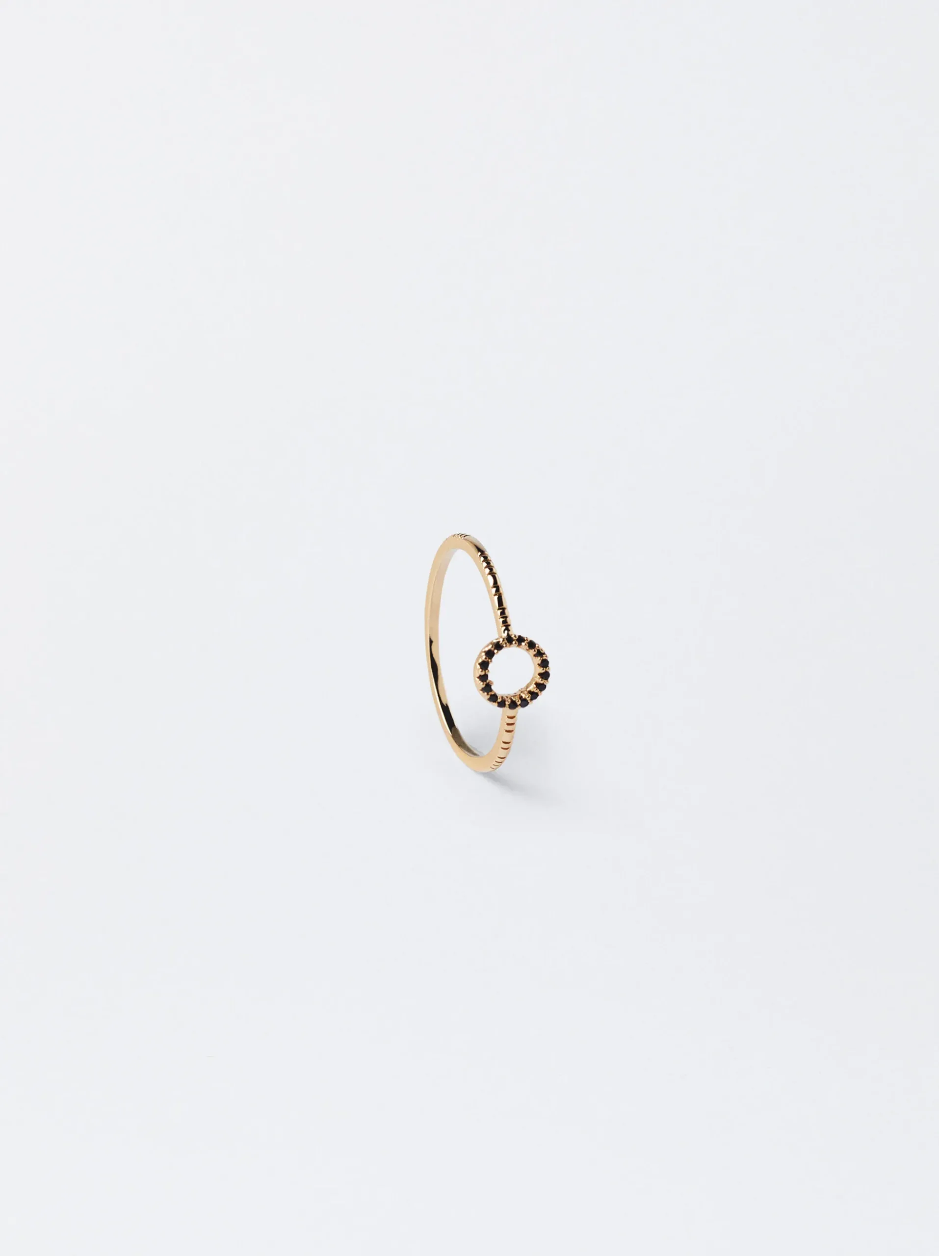 PARFOIS Basics|Strick>Ring Mit Zirkonia Schwarz