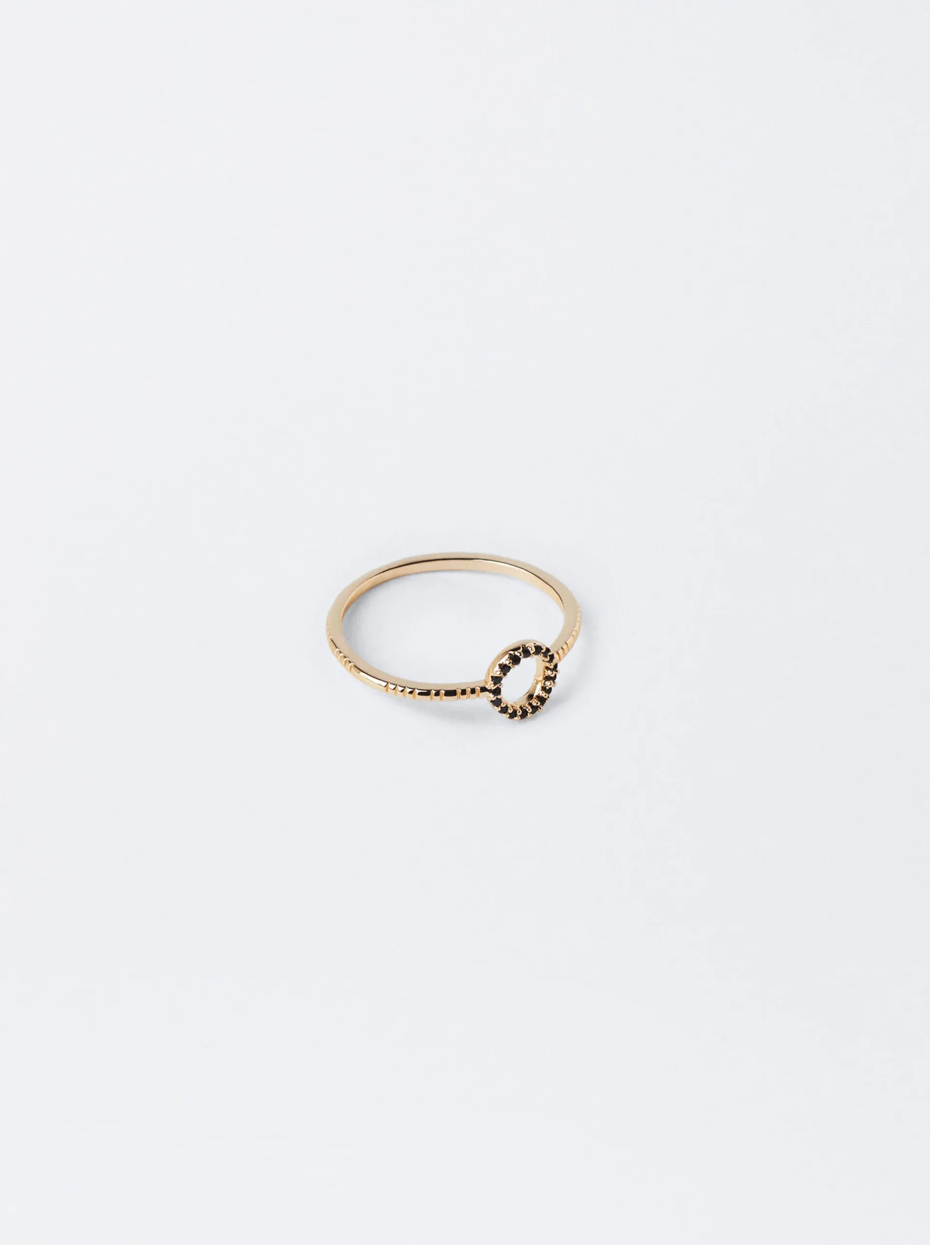 PARFOIS Basics|Strick>Ring Mit Zirkonia Schwarz