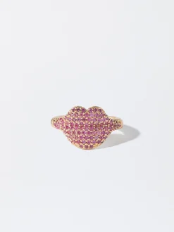 PARFOIS Basics|Hosen>Ring Mit Zirkonia Fuchsia
