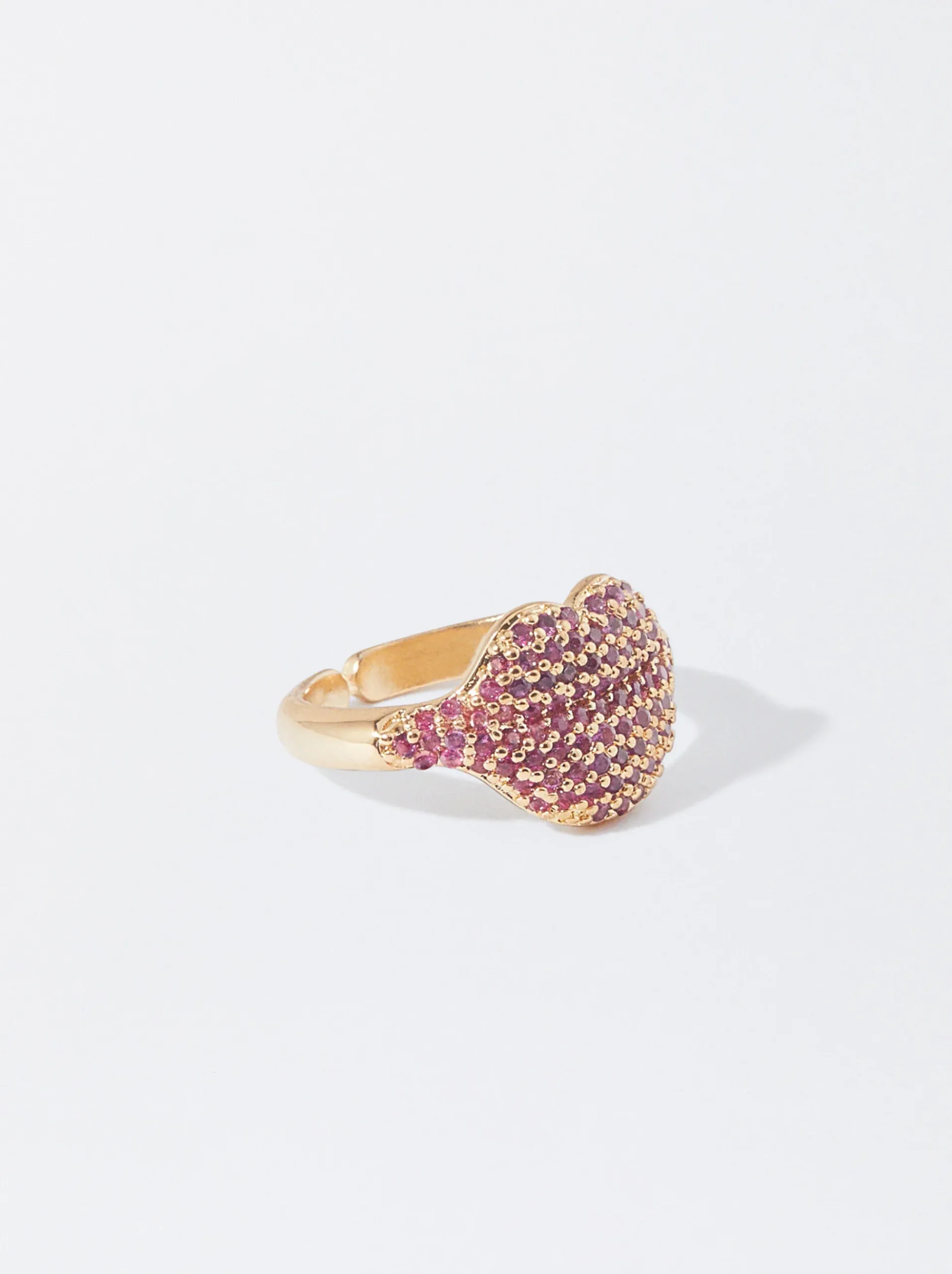 PARFOIS Basics|Hosen>Ring Mit Zirkonia Fuchsia